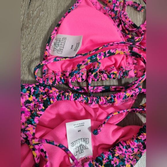 Wild Fable Pink Floral  set Bikini - Picture 3 of 8